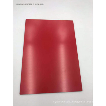 Red Antibacterial Mouldproof PVDF Aluminum Composite Panel for Ceiling